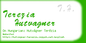 terezia hutvagner business card